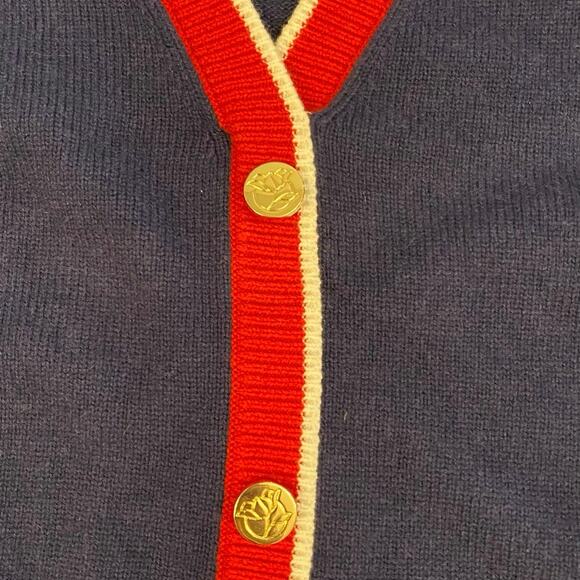 Tuckernuck Draper James Nassau Navy Sweater Mini Dress Size XXL Knit Preppy - Picture 3 of 9